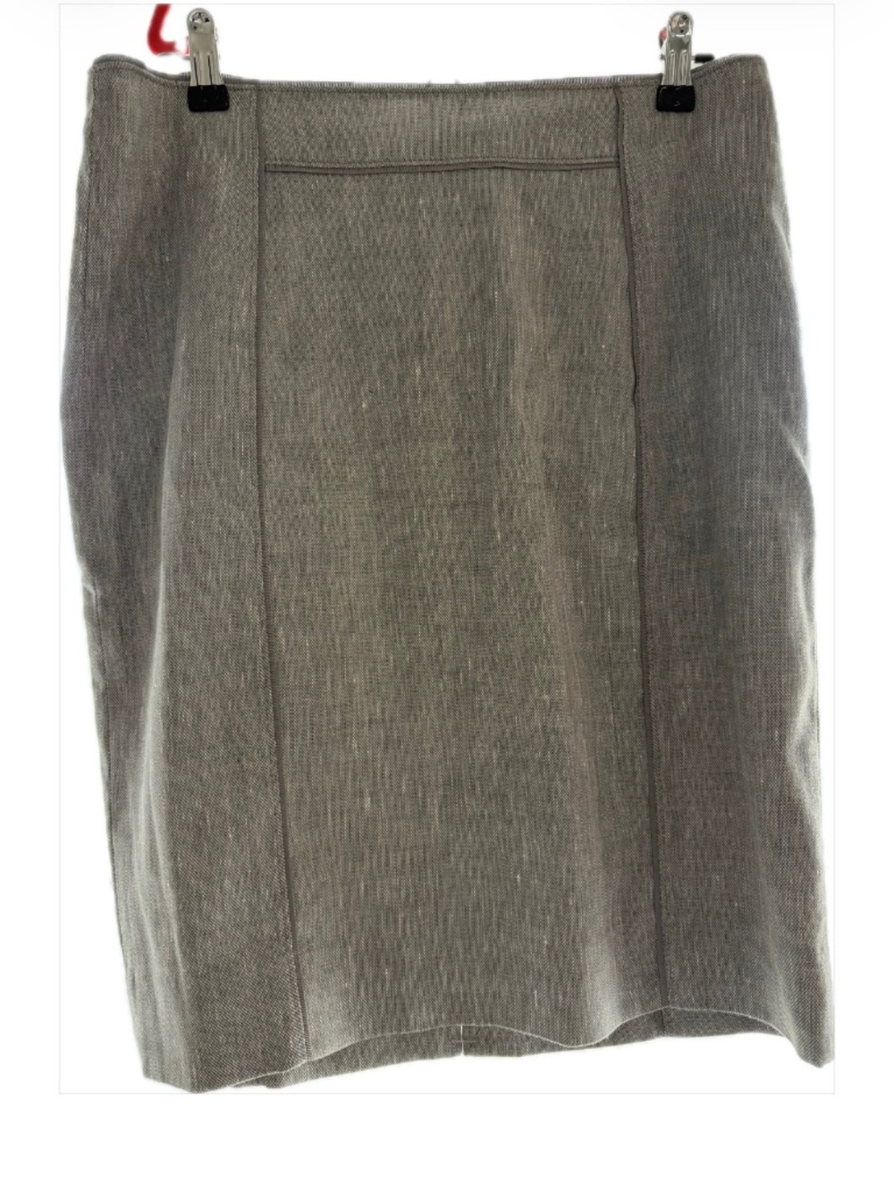 Gray Pencil Skirt
